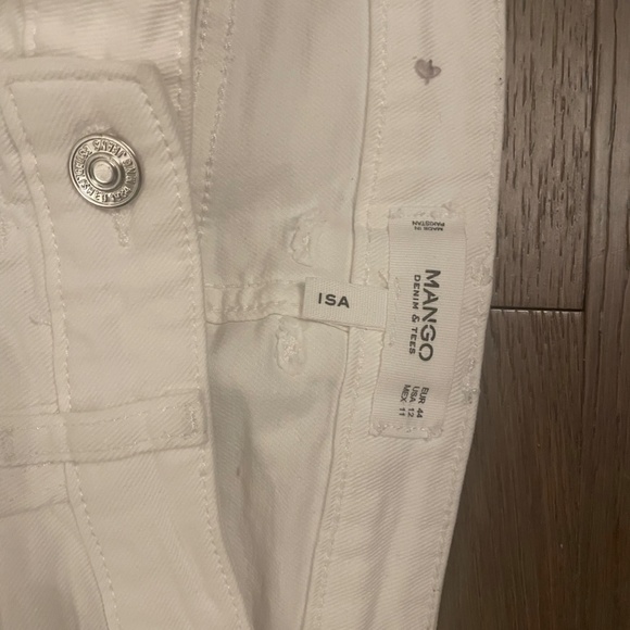 Mango white Jeans leggings size 12 for women-new - Picture 3 of 7